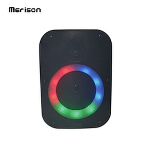 new plastic outdoor portable 6.5inch 15w family karaoke mic home wireless bluetooth speakers with led light