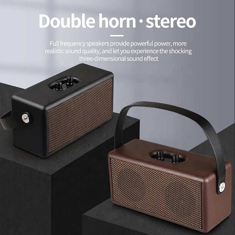 outdoor stereo full range big powered wood aux electronic bluetooth loudspeakers
