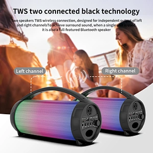 outdoor subwoofer rechargeable sound touch woofer trolley portable karaoke audio TWS wireless speakers blue tooth