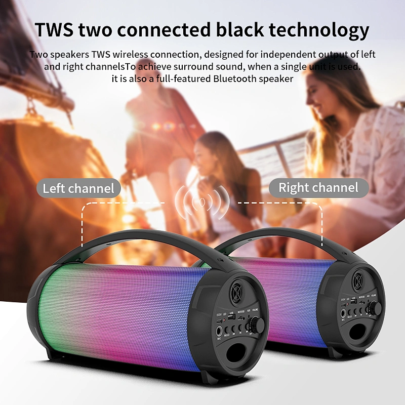 outdoor subwoofer rechargeable sound touch woofer trolley portable karaoke audio TWS wireless speakers blue tooth
