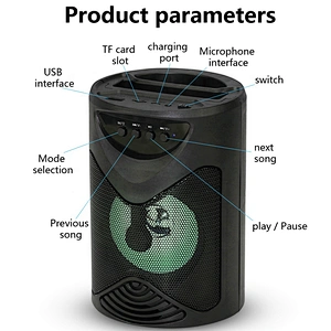 ibastek Wholesale Price MW-541 Small Music System Outdoor Bluetooth Speaker Portable Wireless