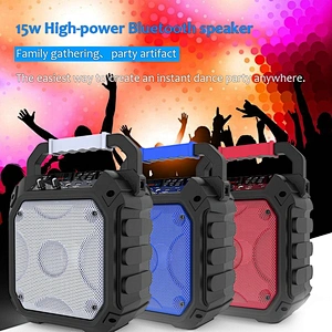 6.5 inch karaoke microphone outdoor portable dj power subwoofer box bluetooth speaker