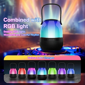 New Design Mini Portable LED Light Decoration Lamp Bluetooth Speaker