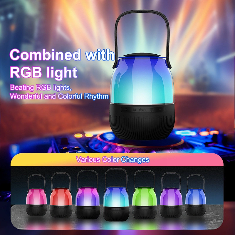 New Design Mini Portable LED Light Decoration Lamp Bluetooth Speaker