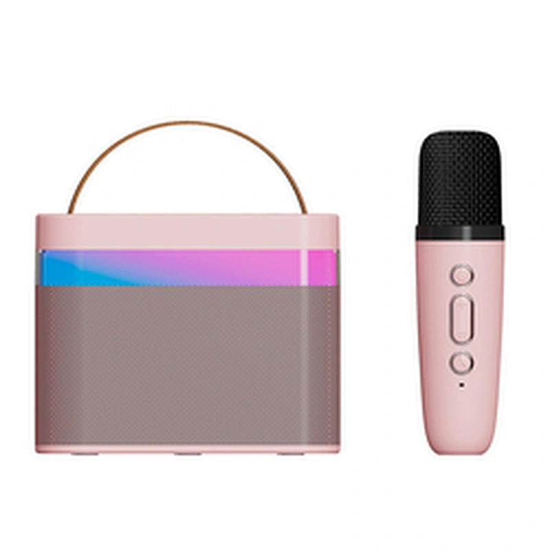2023 Latest Outdoor Party Speaker LED Lights Mini Bluetooths Speaker Portable With Microphone