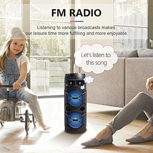 ibastek logo portable 30w 6.5 inch 4 ohm karaoke subwoofer wireless bluetooth speaker with tws fm radio