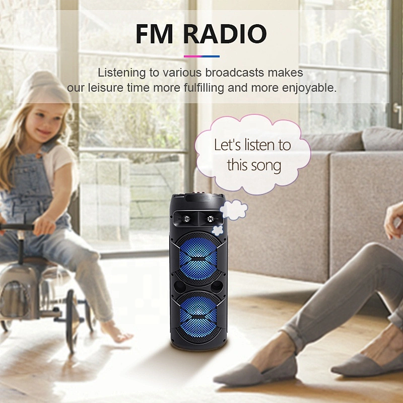ibastek logo portable 30w 6.5 inch 4 ohm karaoke subwoofer wireless bluetooth speaker with tws fm radio