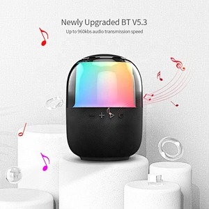 ibastek New Design Outdoor Stereo 3d bt Speakers Wireless Bluetooth Fashion Stereo With Night Light