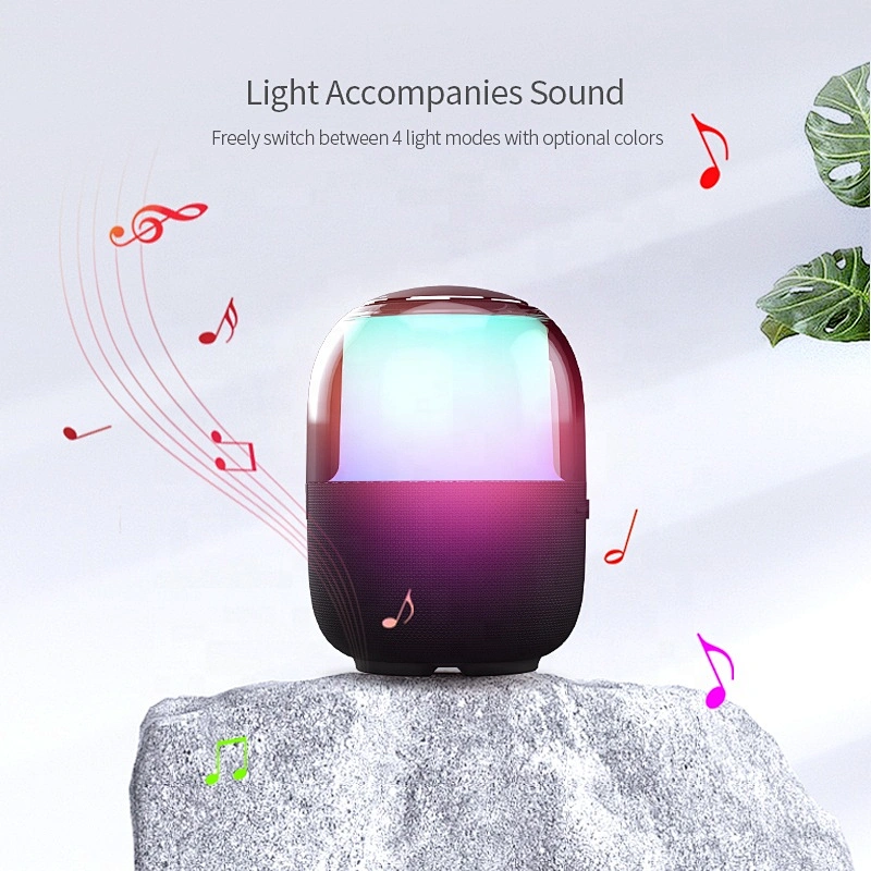 ibastek New Design Outdoor Stereo 3d bt Speakers Wireless Bluetooth Fashion Stereo With Night Light