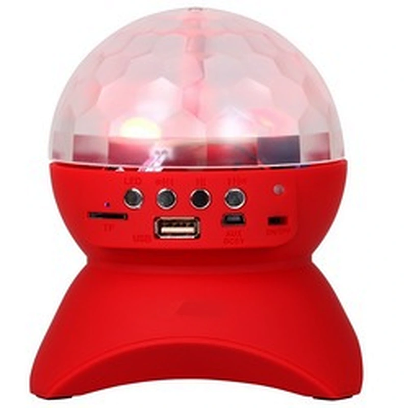 LED Wireless BT Speaker Christmas projection RGB Colorful Lights Flashing 360 Degree Rotating Subwoofer Speaker