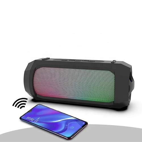 big full range blue party cylinder speakers subwoofer bluetooth speaker
