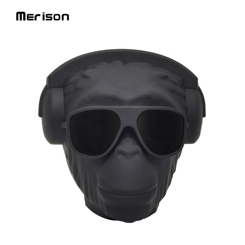 Customised Black 4ohm 5 watt Full Range Animal Monkey Wireless Speakers Bluetooth Original