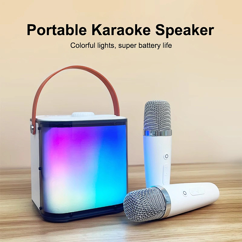 High Quality Music Dazzle Sound Atmosphere Light Subwoofer Wireless Bluetooth Speaker with Microphone