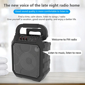merison 8 inch full range party karaoke dj video trolley bluetooth system speaker with screen