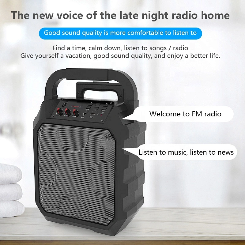 merison 8 inch full range party karaoke dj video trolley bluetooth system speaker with screen