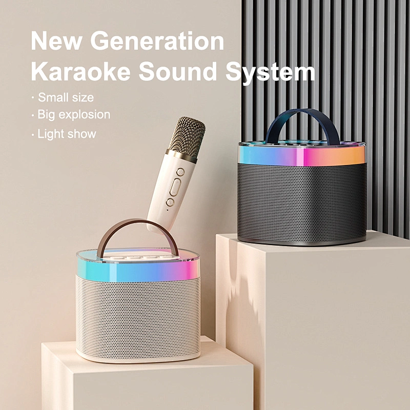 Wholesale price Portable Colors LED Light bluetooth speaker portable mobile phone wireless mini Subwoofer LED Stereo speaker