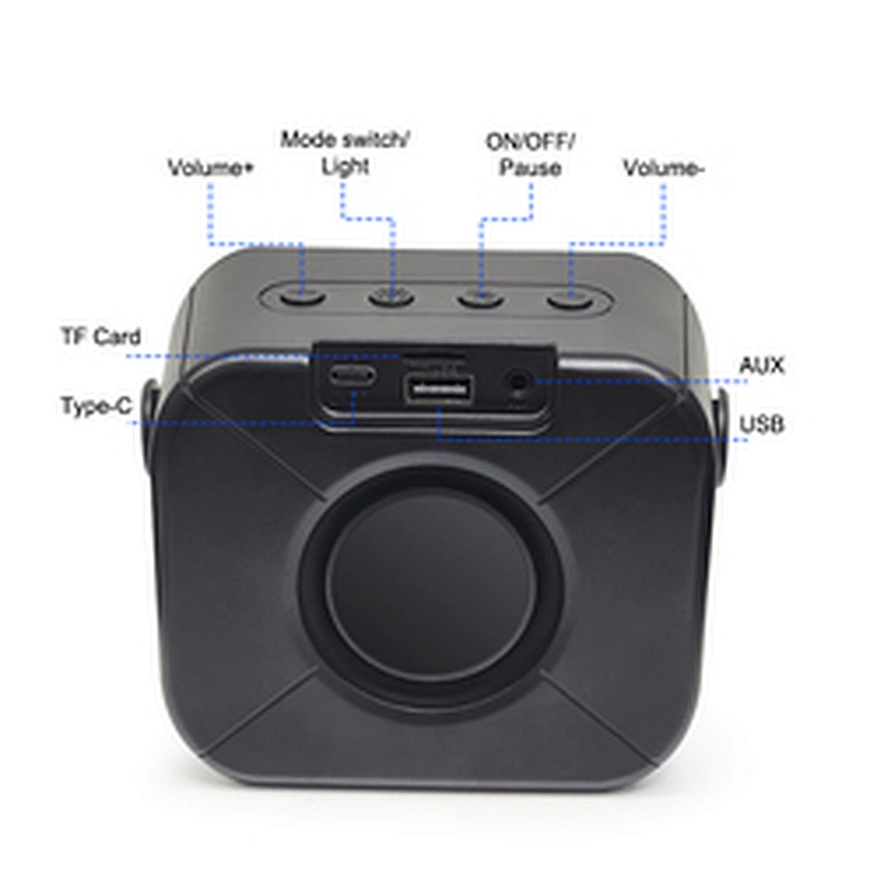 Portable Mini Wireless Bluetooth Speaker USB Stereo Sound Music Box Speakers with Microphone