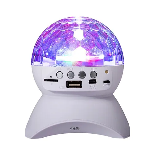 LED Wireless BT Speaker Christmas projection RGB Colorful Lights Flashing 360 Degree Rotating Subwoofer Speaker