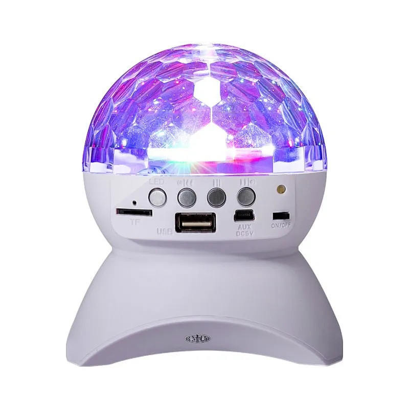 LED Wireless BT Speaker Christmas projection RGB Colorful Lights Flashing 360 Degree Rotating Subwoofer Speaker
