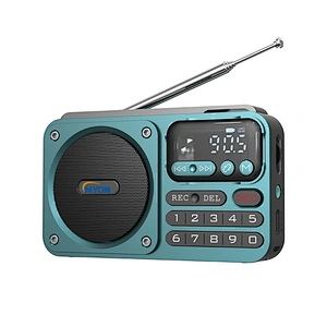 3W Small Portable Rechargeable Woofer Stereo earphone Digital Pocket Home Radio With Bluetooth