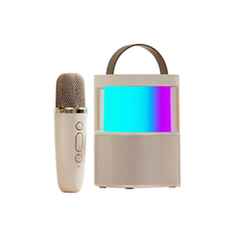 Merison Portable Indoor Outdoor Party Speaker with Built-In Lights Splashproof Design Stereo Bluetooth Speakers