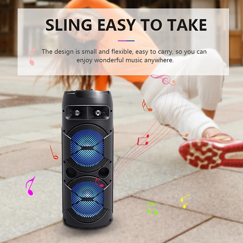 ibastek logo portable 30w 6.5 inch 4 ohm karaoke subwoofer wireless bluetooth speaker with tws fm radio