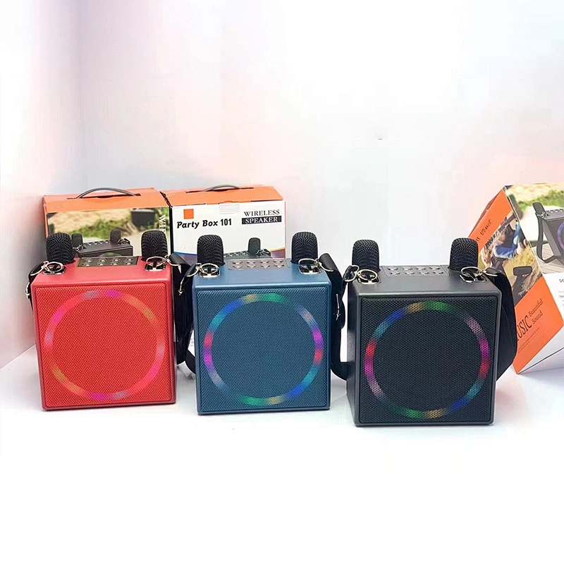 Merison Portable Home Outdoor Party Box Bluetooth 5.3 Stereo Mini Wireless Speaker with Dual Microphones