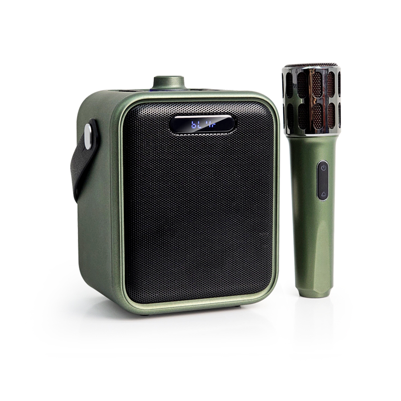 New Mini Portable Microphone Audio integrated Microphone Home Singing Karaoke Family Wireless BT Outdoor Portable Speaker