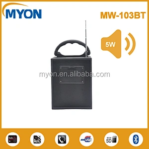 Myon Wooden Music Home Theatre System Speaker Boombox LED Light Bluetooth Wireless Speakers