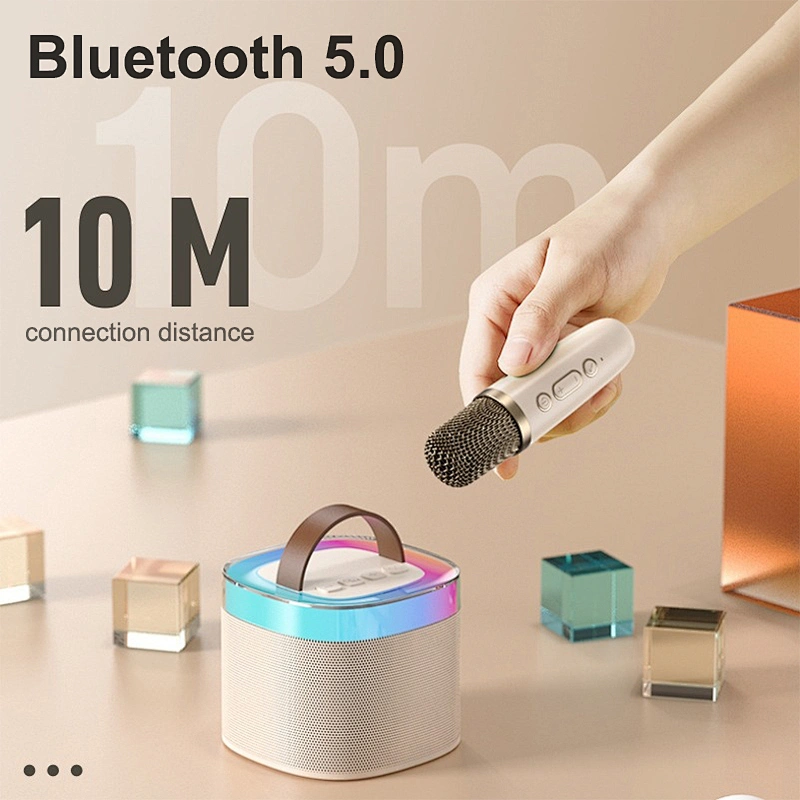 Wholesale price Portable Colors LED Light bluetooth speaker portable mobile phone wireless mini Subwoofer LED Stereo speaker