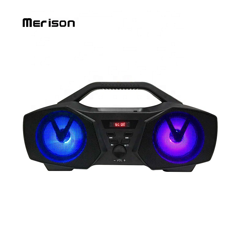 TWS Aux-in FM Radio rechargeable battery outdoor portable 5.0 bluetooth wireless speaker