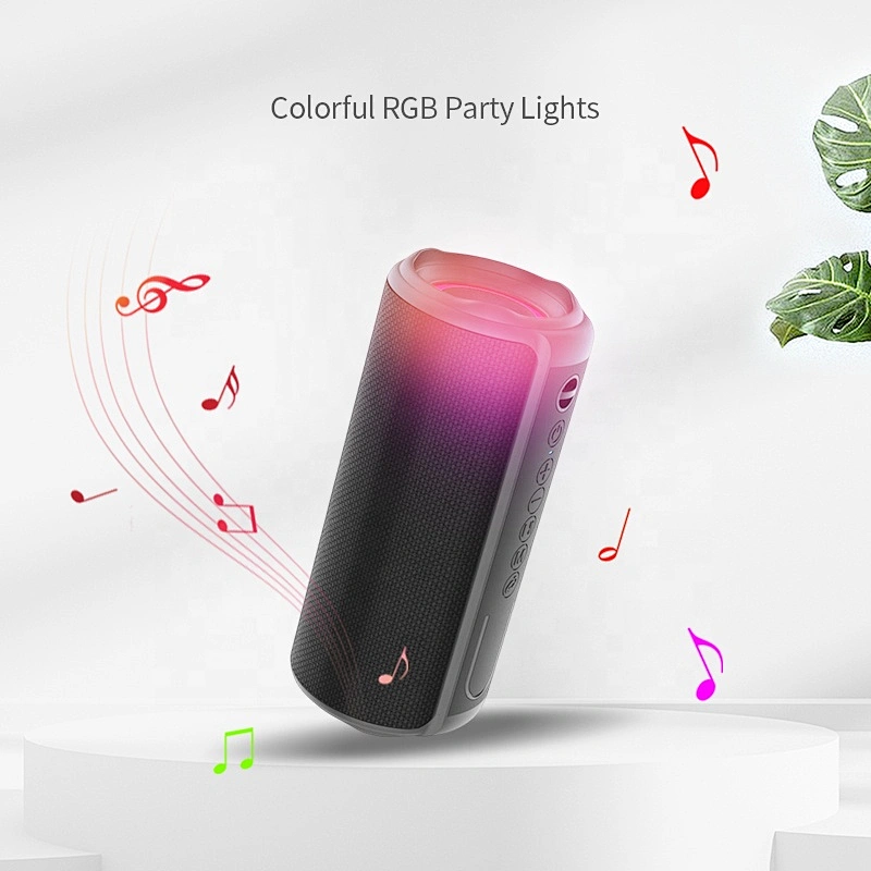 Dongguan Factory Outdoor IPX6 Water Proof Bocinas-Bluetooth RGB Professional Subwoofer High End Led Light Bluetooth Speakers