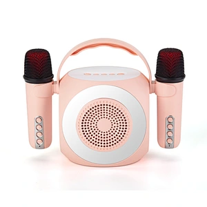 Wireless Karaoke Microphone for Kids Portable Speaker BT-Compatible Speaker with Microphone for Kids Birthday Gifts