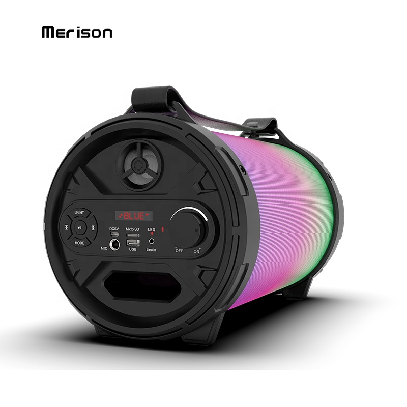 LED light sound wireless handheld directional speaker with Karaoke microphone Function