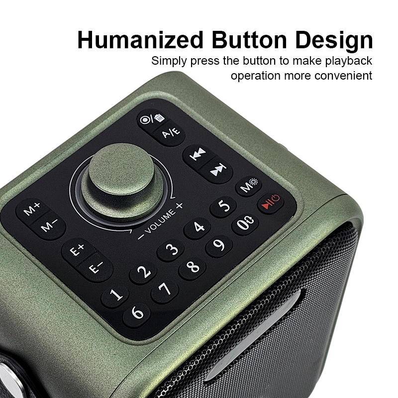 New Mini Portable Microphone Audio integrated Microphone Home Singing Karaoke Family Wireless BT Outdoor Portable Speaker