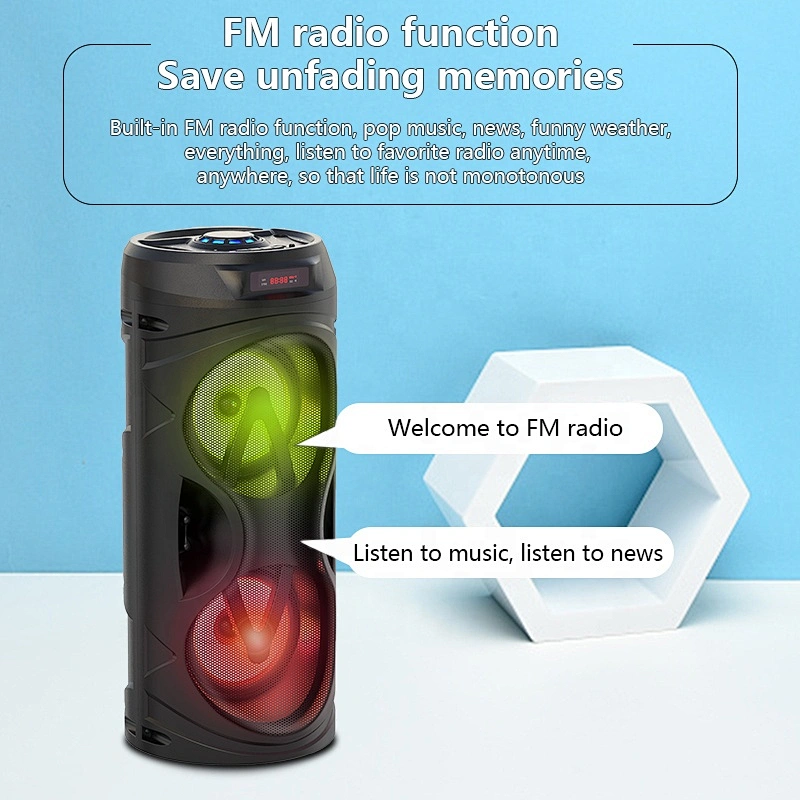Professional audio 4 inch enceinte wireless bluetooth lumineux speaker subwoofer