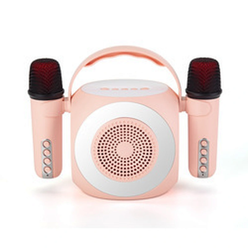 Wireless Karaoke Microphone for Kids Portable Speaker BT-Compatible Speaker with Microphone for Kids Birthday Gifts