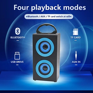 Portable Audio Player Karaoke Cheap Microphone Speaker Player Wireless Shenzhen Factory OEM Subwoofer Bluetooth Speaker