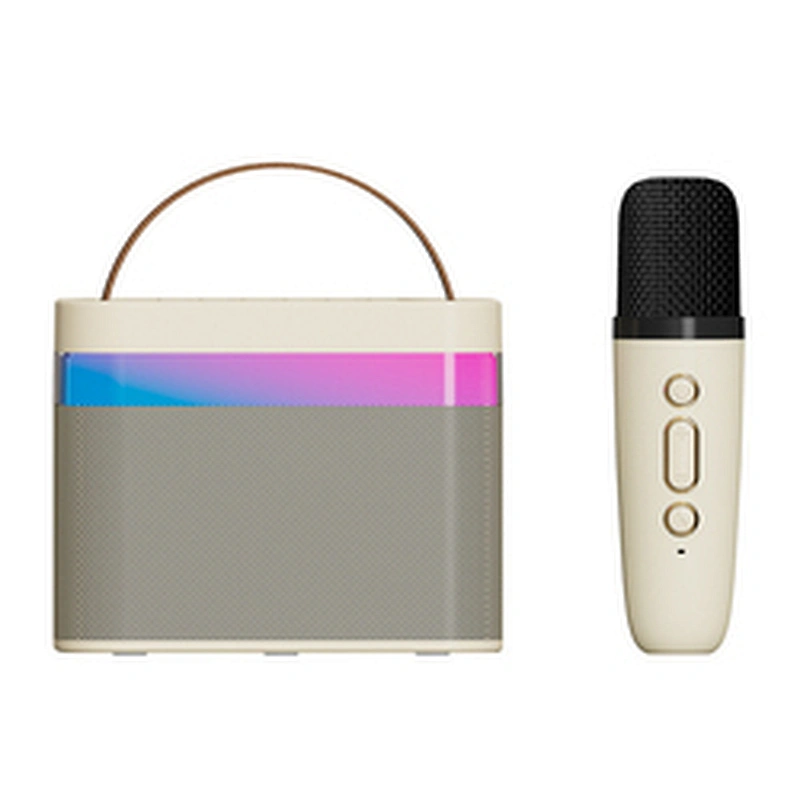 2023 Latest Outdoor Party Speaker LED Lights Mini Bluetooths Speaker Portable With Microphone