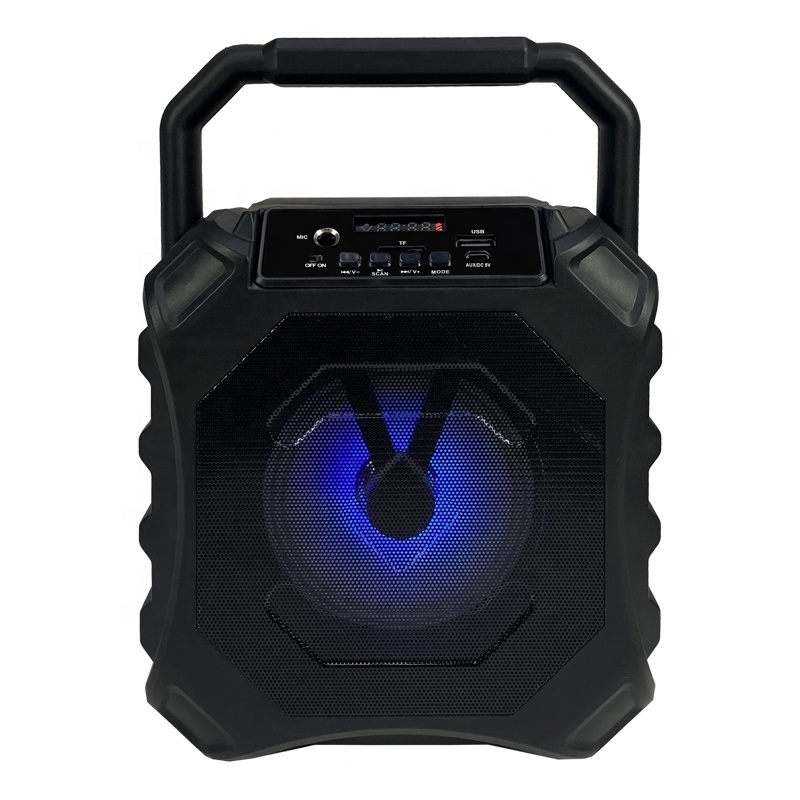portable plastic 5w subwoofer tws dj led gaming light wireless bluetooth speaker