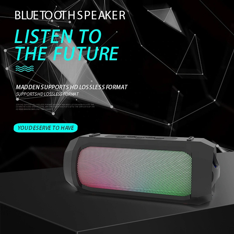 big full range blue party cylinder speakers subwoofer bluetooth speaker