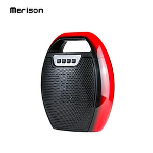 portable outdoor 3 ohm led mp3 player portable small bluetooth wireless speaker 5w led lights