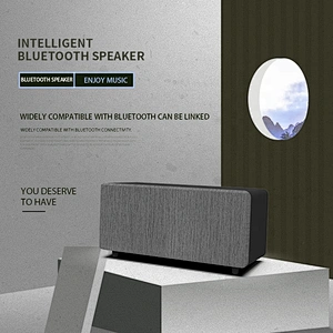 myon subwoofer caixa de som 10w wooden retro 4 ohm fabric bluetooth speaker