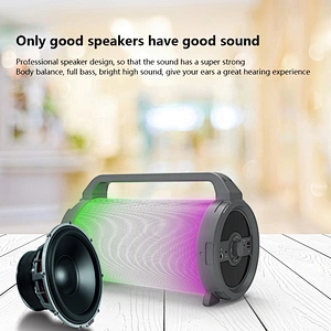 portable bluetooth microphone karaoke surround sound system loud boombox speaker