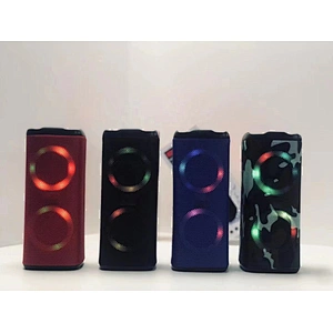 Shenzhen 5W Rugged Bluetooth Wireless Fabric Mini Circular Portable Speakers Plastic Active Mini Mobile RGB Talking Bluetooth