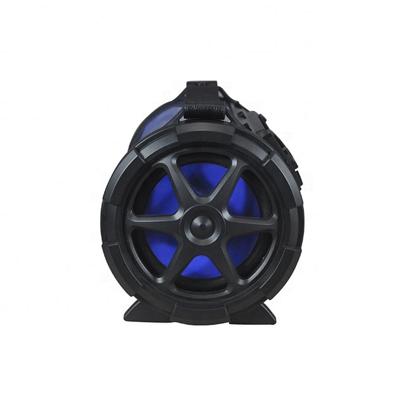 Outdoor Portable Wireless Speaker with USB/TF /FM/AUX IN/Karaoke/Color Changing Lights