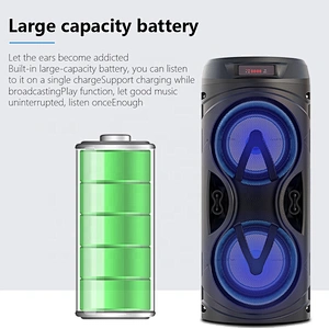 Professional audio 4 inch enceinte wireless bluetooth lumineux speaker subwoofer