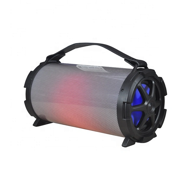 Outdoor Portable Wireless Speaker with USB/TF /FM/AUX IN/Karaoke/Color Changing Lights