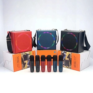 Merison Portable Home Outdoor Party Box Bluetooth 5.3 Stereo Mini Wireless Speaker with Dual Microphones