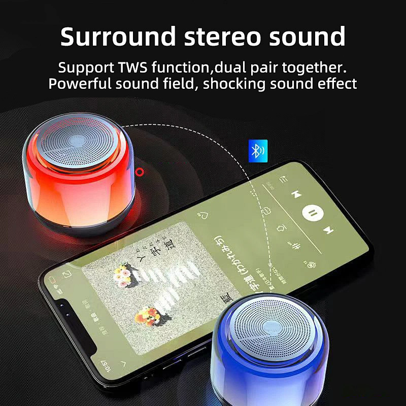Portable Mini Wireless bluetooth Speaker Stereo Sound Music Box Fashion Cheap Speaker in Retail Box